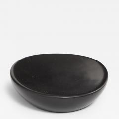 Georges Jouve Black Ceramic Galet Vide Poche France c 1950 - 4510008