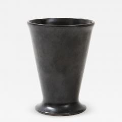 Georges Jouve Black Matte Vase in the Manner of Georges Jouve France c 1960 - 2184489