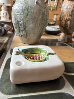 Georges Jouve Ceramic vide poche Figue by Georges Jouve France 1950s - 4708691