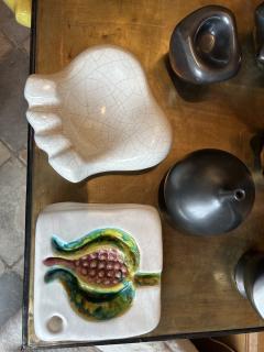 Georges Jouve Ceramic vide poche Figue by Georges Jouve France 1950s - 4708693