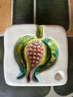 Georges Jouve Ceramic vide poche Figue by Georges Jouve France 1950s - 4708695