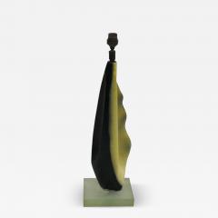 Georges Jouve French Mid Century Modern Ceramic Table Lamp in the Manner of George Jouve - 4106041