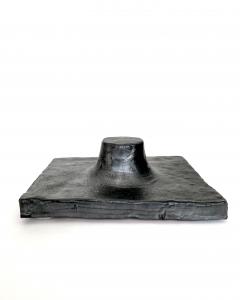 Georges Jouve GEORGES JOUVE JOUVE FRANCE FRENCH BLACK CERAMIC TILE C1965 - 4684203