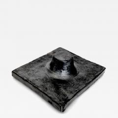 Georges Jouve GEORGES JOUVE JOUVE FRANCE FRENCH BLACK CERAMIC TILE C1965 - 4684231