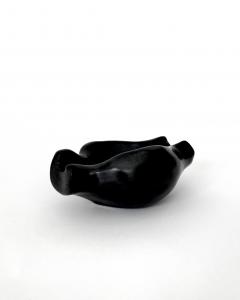 Georges Jouve Georges Jouve French Ceramic Artist Black Glazed Ashtray c 1950 - 4632444