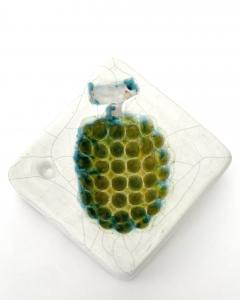 Georges Jouve Georges Jouve French Ceramic Artist Ceramic Cendrier or Vide Poche With Raisins - 4693519