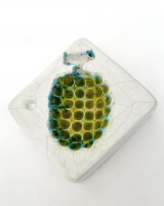Georges Jouve Georges Jouve French Ceramic Artist Ceramic Cendrier or Vide Poche With Raisins - 4693539