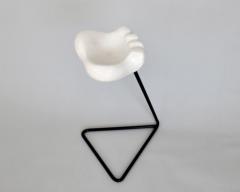 Georges Jouve Georges Jouve Patte d Ours ashtray in beautiful crackled white glaze - 4117910