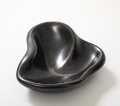 Georges Jouve Georges Jouve Period French Biomorphic Black Glazed Ceramic Dish France 1950 - 4509732