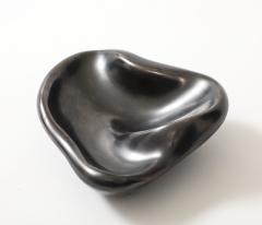 Georges Jouve Georges Jouve Period French Biomorphic Black Glazed Ceramic Dish France 1950 - 4509736