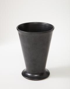 Georges Jouve Matte Black Vase in the Manner of Georges Jouve France c 1960 - 2692420