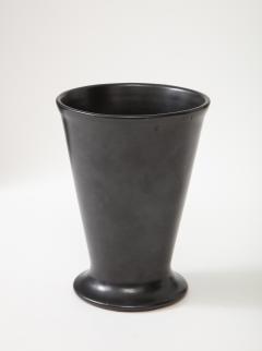 Georges Jouve Matte Black Vase in the Manner of Georges Jouve France c 1960 - 2692428