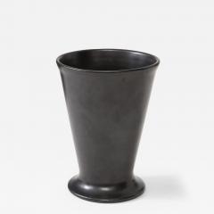 Georges Jouve Matte Black Vase in the Manner of Georges Jouve France c 1960 - 2693707