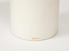 Georges Jouve White Ceramic Georges Jouve Style Period Vase Black Interior France 1950 no  - 3757245