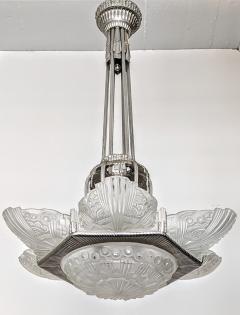 Georges Leleu French Art Deco Chandelier by Georges LELEU  - 3941842