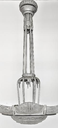 Georges Leleu French Art Deco Chandelier by Georges LELEU  - 3941849