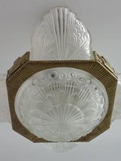 Georges Leleu French Art Deco Chandelier by Georges Leleu - 3941462