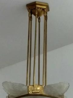 Georges Leleu French Art Deco Chandelier by Georges Leleu - 3941466
