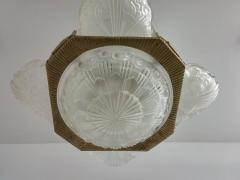Georges Leleu French Art Deco Chandelier by Georges Leleu - 3941469