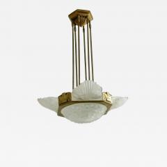Georges Leleu French Art Deco Chandelier by Georges Leleu - 4236596