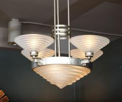 Georges Leleu Leleu Art Deco Chandelier  - 3391406