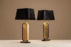 Georges Mathias George Mathias Limited Edition Table Lamps with 23 Carat Gold Gilded Panels - 4521316