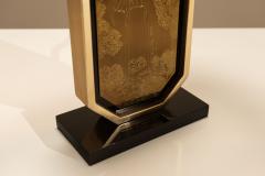 Georges Mathias George Mathias Limited Edition Table Lamps with 23 Carat Gold Gilded Panels - 4521394