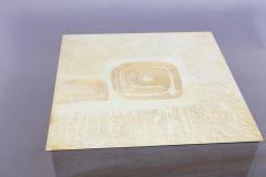 Georges Mathias Georges Matthias Brass Etched Coffee Table - 441736