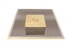 Georges Mathias Georges Matthias Brass Etched Coffee Table - 441737