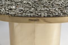 Georges Mathias Pair Of Side Tables with pyrites stones Signed Georges Mathias - 928804