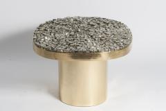 Georges Mathias Pair Of Side Tables with pyrites stones Signed Georges Mathias - 928806