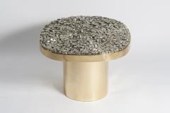 Georges Mathias Pair Of Side Tables with pyrites stones Signed Georges Mathias - 928807