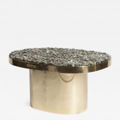 Georges Mathias Pair Of Side Tables with pyrites stones Signed Georges Mathias - 929848