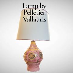 Georges Pelletier 1970s Large studio Pottery lamp by Georges Pelletier - 4444333