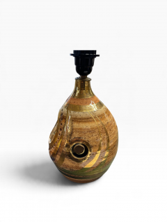 Georges Pelletier 1970s Studio pottery ceramic lamp by Georges PELLETIER - 4827995
