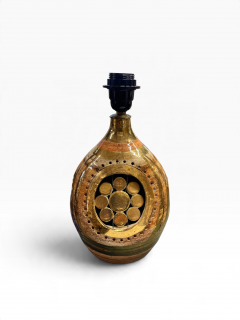 Georges Pelletier 1970s Studio pottery ceramic lamp by Georges PELLETIER - 4828081