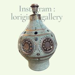 Georges Pelletier 1970s Studio pottery ceramic lamp by Georges Pelletier - 4444357