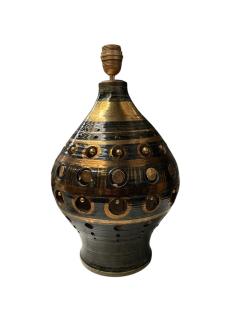 Georges Pelletier 1970s Studio pottery ceramic lamp by Georges Pelletier - 4454855