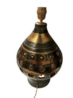 Georges Pelletier 1970s Studio pottery ceramic lamp by Georges Pelletier - 4454860