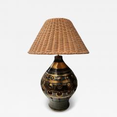 Georges Pelletier 1970s Studio pottery ceramic lamp by Georges Pelletier - 4454966