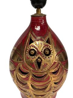 Georges Pelletier 1970s Studio pottery ceramic lamp signed BY Georges Pelletier - 4161719