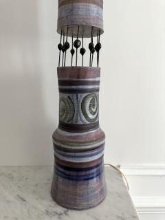 Georges Pelletier Ceramic Totem Lamp by Georges Pelletier for Accolay France 1960s - 3633541