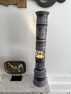 Georges Pelletier Ceramic Totem Lamp by Georges Pelletier for Accolay France 1960s - 3633544