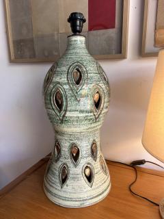 Georges Pelletier Ceramic table lamp by Georges Pelletier France 1970s - 4703165