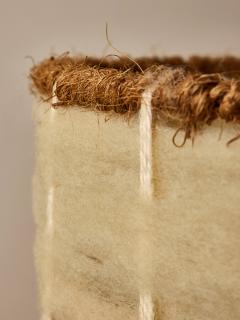 Georges Pelletier French Ceramic Table Lamp by Georges Pelletier with Organic Fiber Shade - 4693283