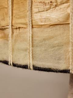 Georges Pelletier French Ceramic Table Lamp by Georges Pelletier with Organic Fiber Shade - 4693484