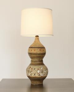 Georges Pelletier GEORGES PELLETIER MONUMENTAL DOUBLE GOURD FORM FRENCH CERAMIC LAMP - 2405523