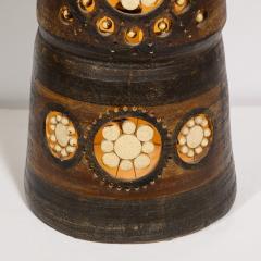 Georges Pelletier Mid Century Modern Handpainted Cut Out Ceramic Table Lamp by Georges Pelletier - 1802331