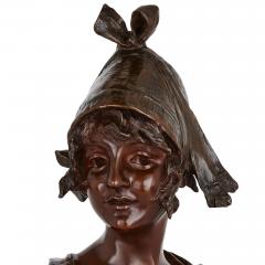 Georges Van Der Straeten Bronze bust on marble plinth by Georges van der Straeten - 3318744