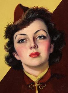 Georgia Warren Love Mirror Pulp Magazine Cover Illustration Depression Era - 4442770